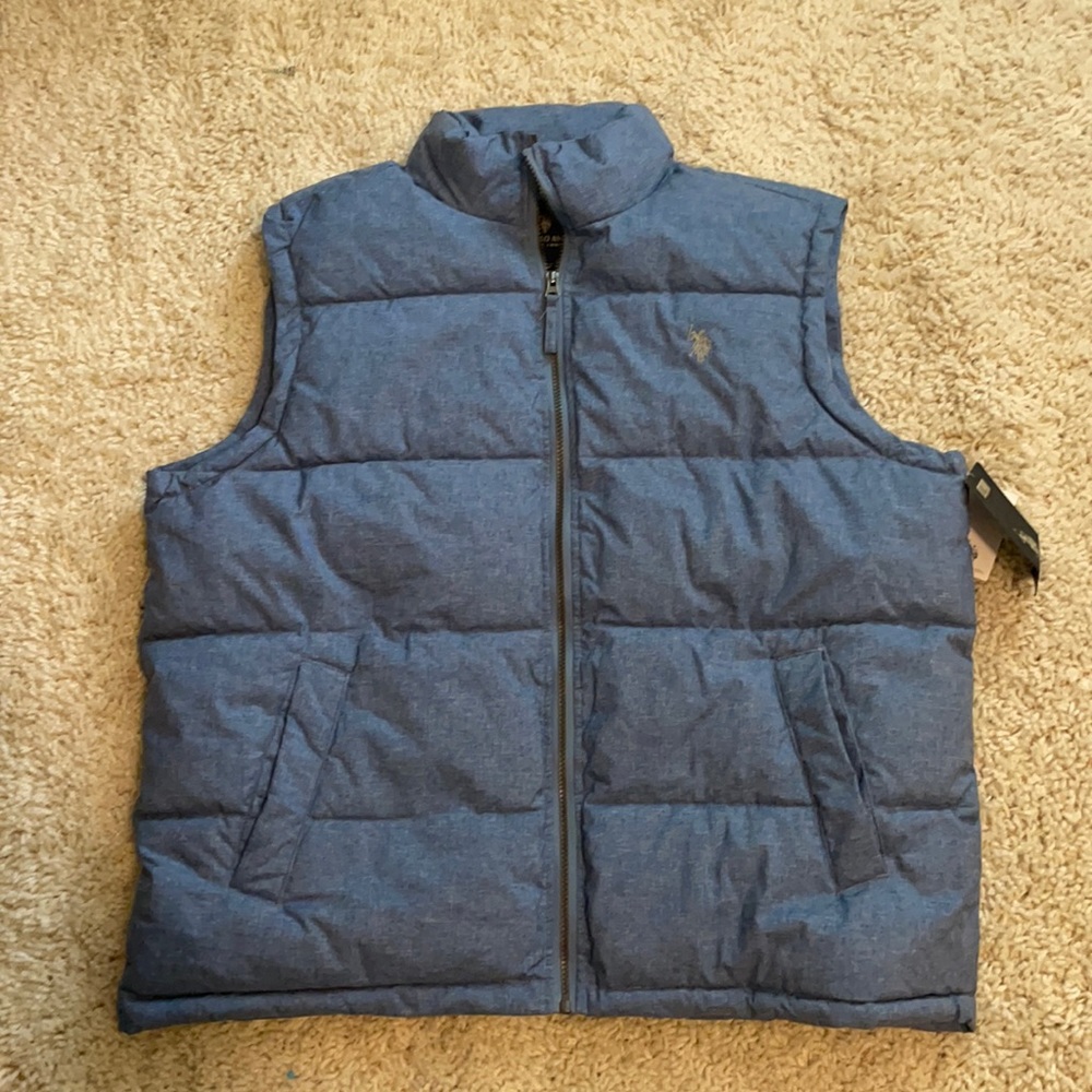 light blue Polo vest